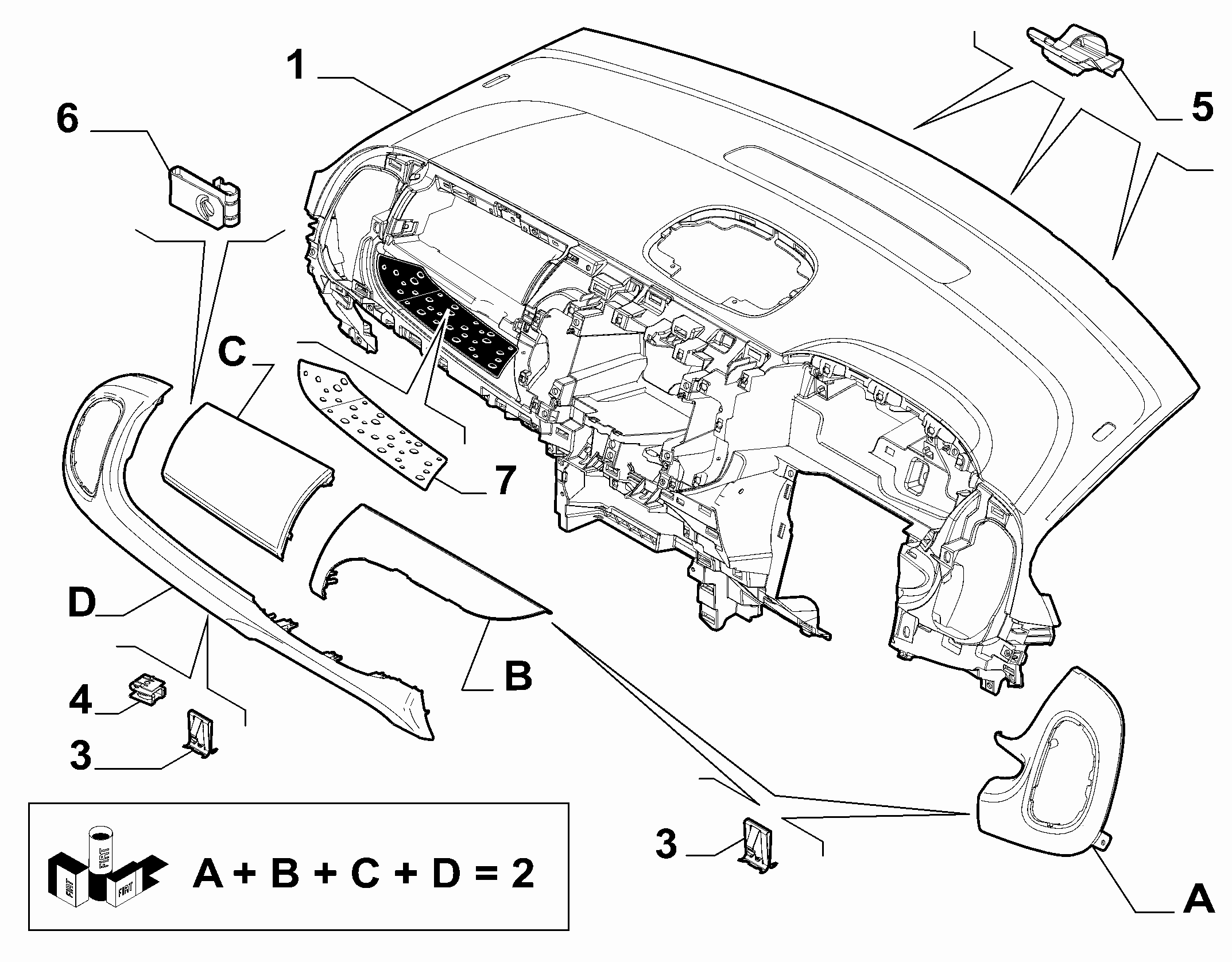 70502-010 DASHBOARD INSTRUMENT HOLDER