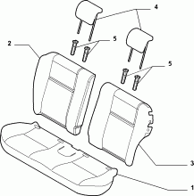 70615/10 REAR SEAT LINING