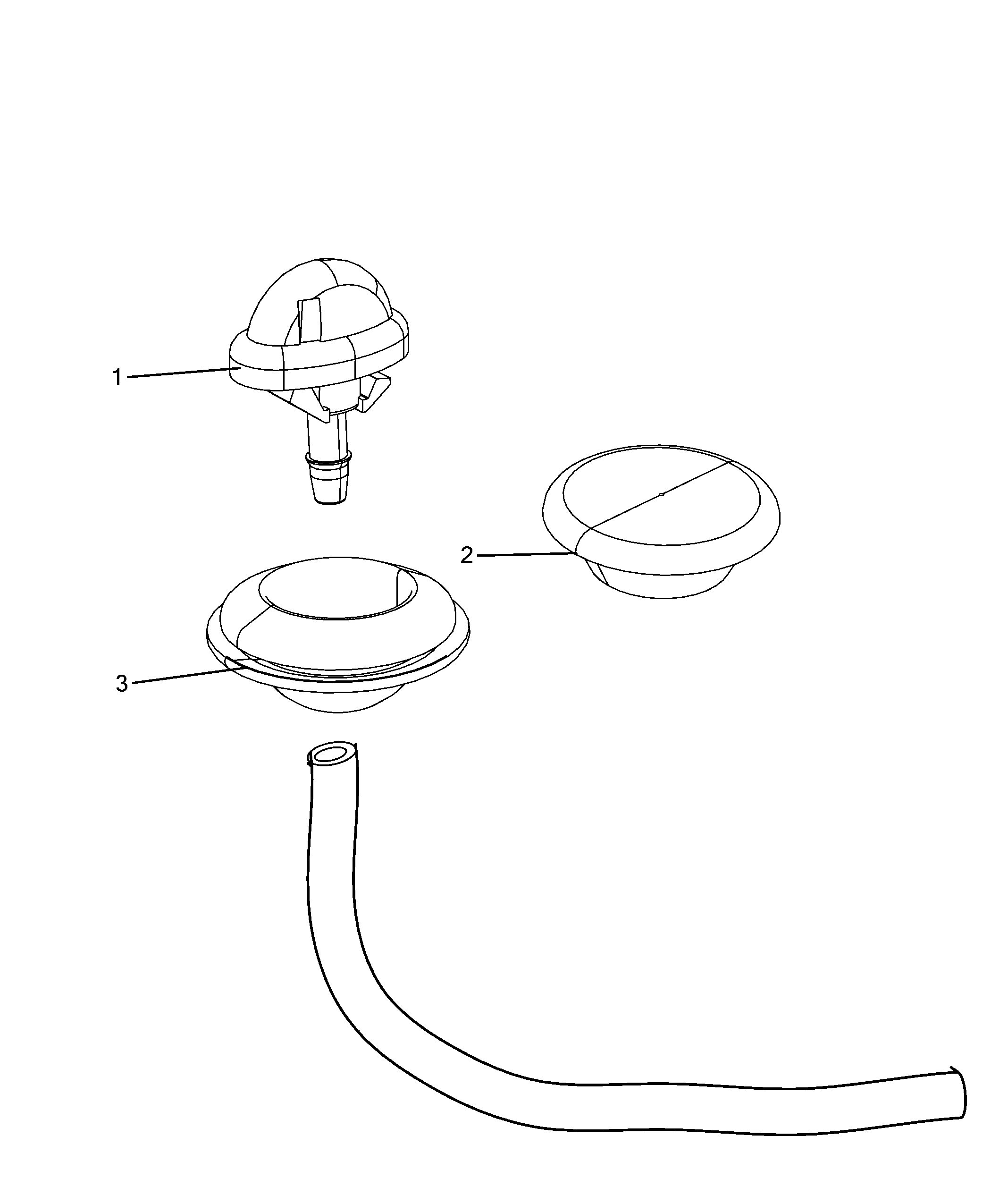 55514-040 FRONT AND REAR WIPER TUBING