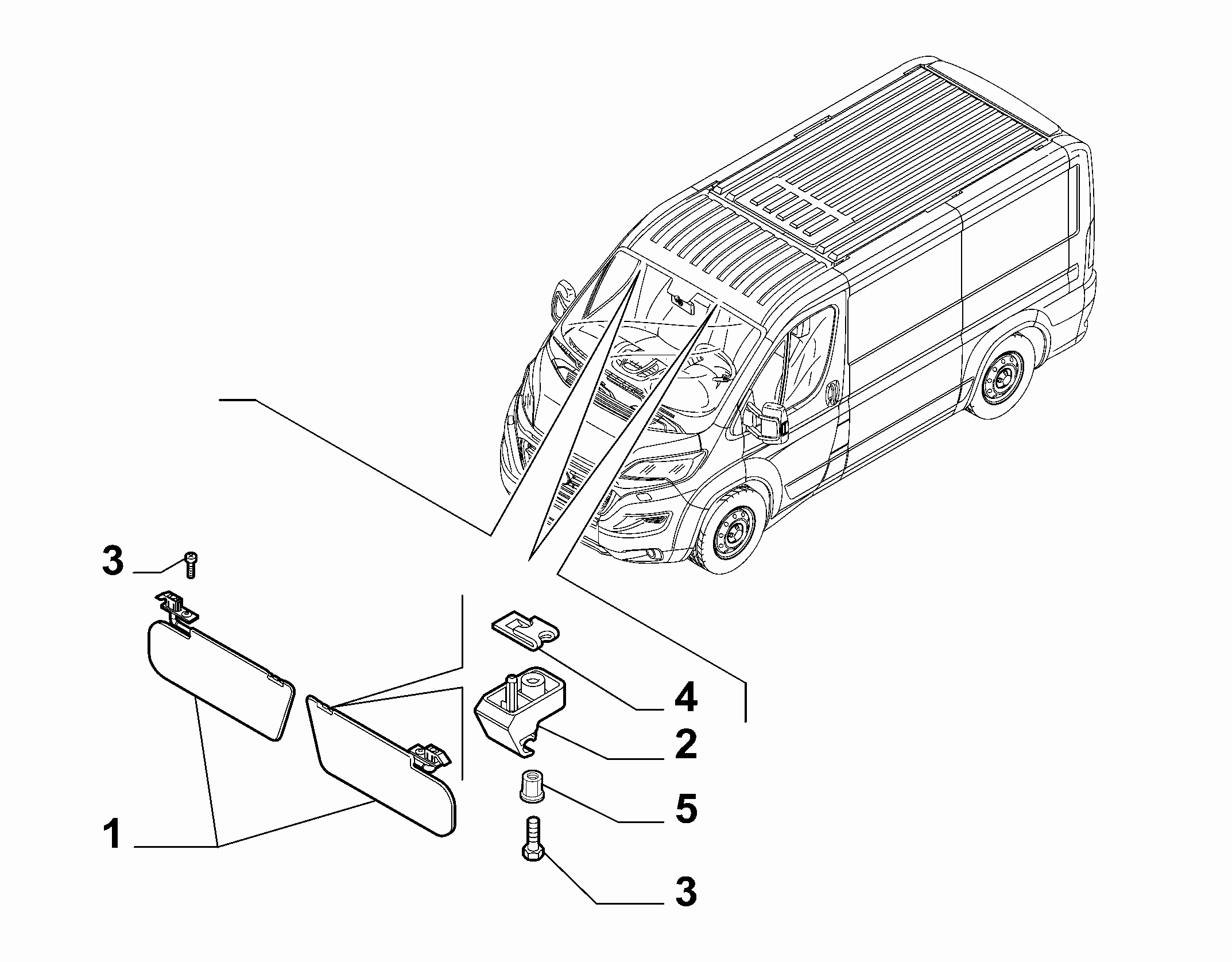 70525-010 SUN VISOR