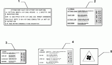 70750/00 ПРЕДУПР. ТАБЛИЧКИ И ИНСТРУКЦИИ