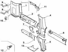 70523-110 REAR COVERS, LOWER SIDE