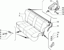 70613/00 REAR SEAT