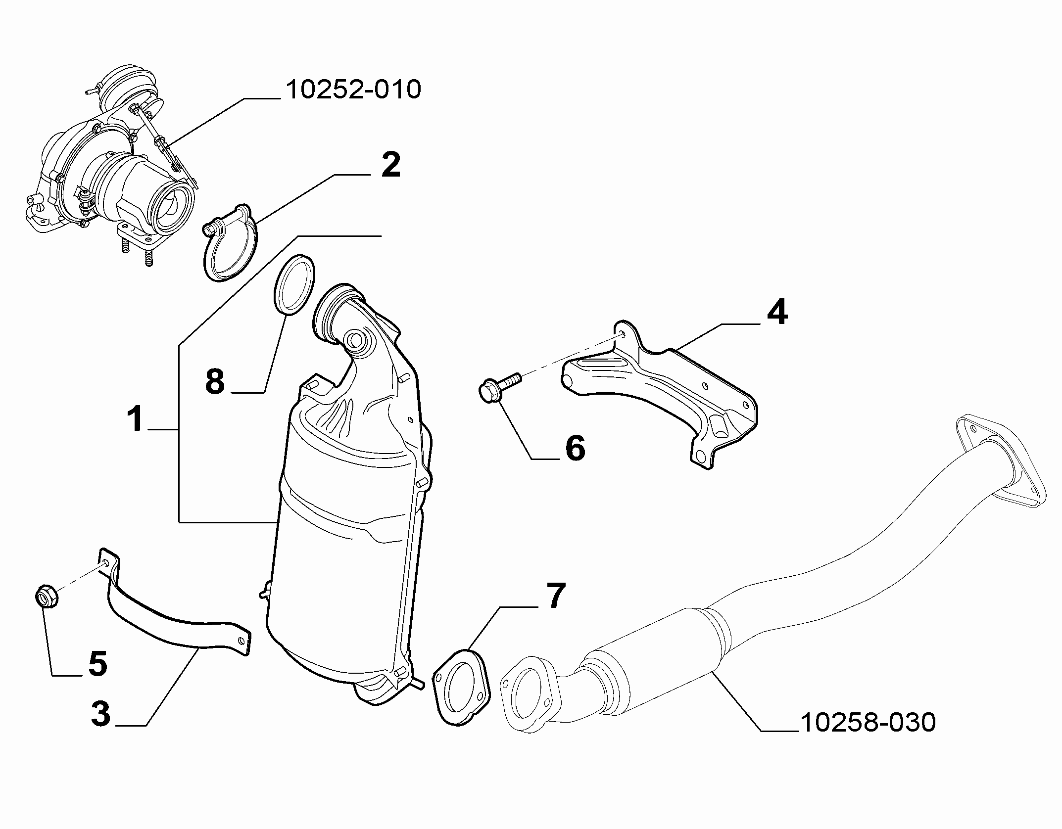 10258-010 FRONT PIPING