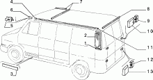 70712/00 НАРУЖНЫЕ НАКЛАДКИ И УПЛОТНИТЕЛИ 