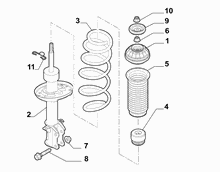 44301-020 SHOCK ABSORBERS AND LEAF SPRINGS