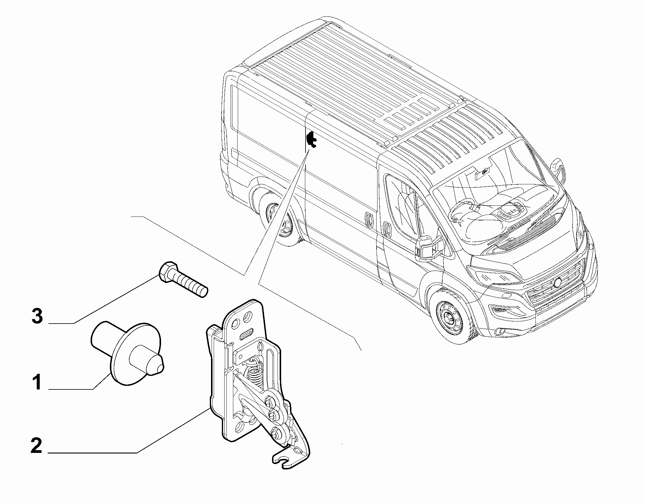 70143-050 SLIDING DOOR KEYLOCK