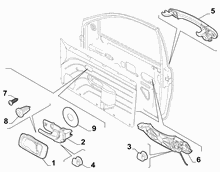 70129-060 FRONT DOOR HANDLE