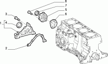10102/01 КАРТЕР И КРЫШКИ БЛОКА ЦИЛ.