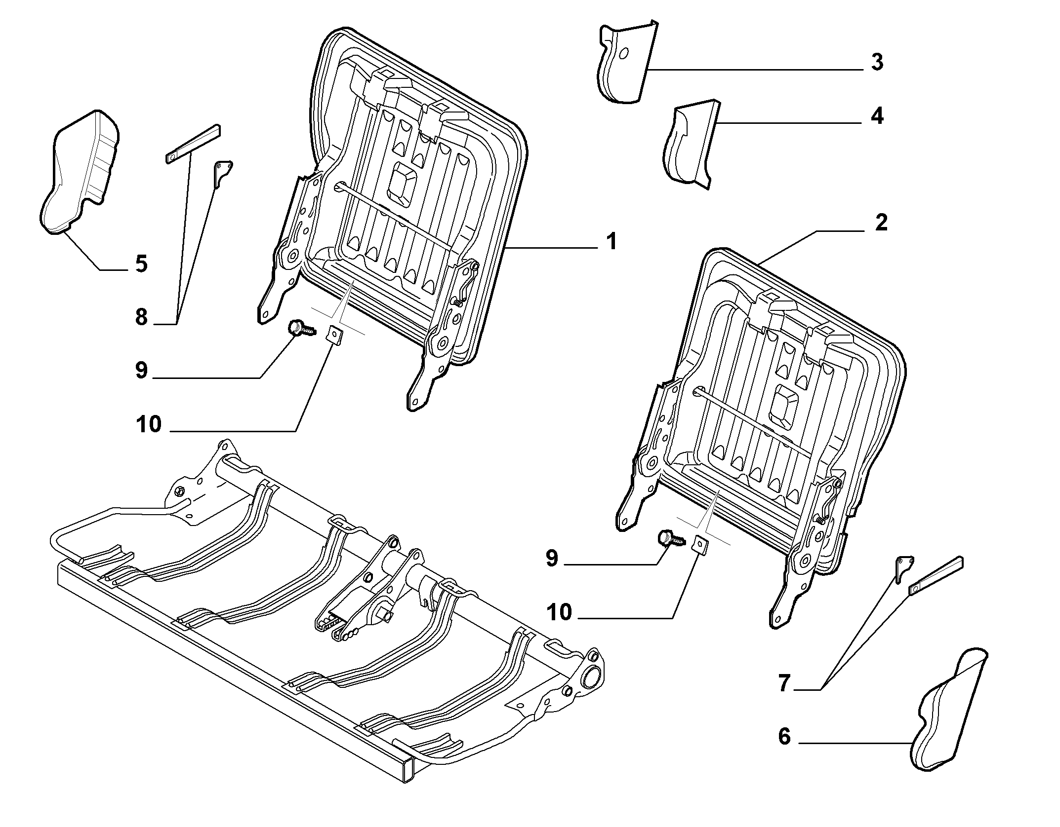 70613/02 REAR SEAT
