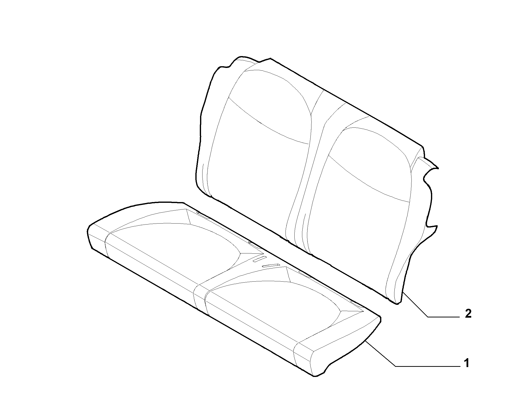 70613/00 REAR SEAT 