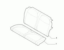 70613/00 REAR SEAT 