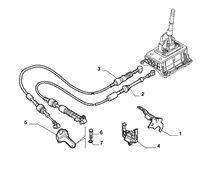 21221-020 GEAR STICK FLEX SHAFT