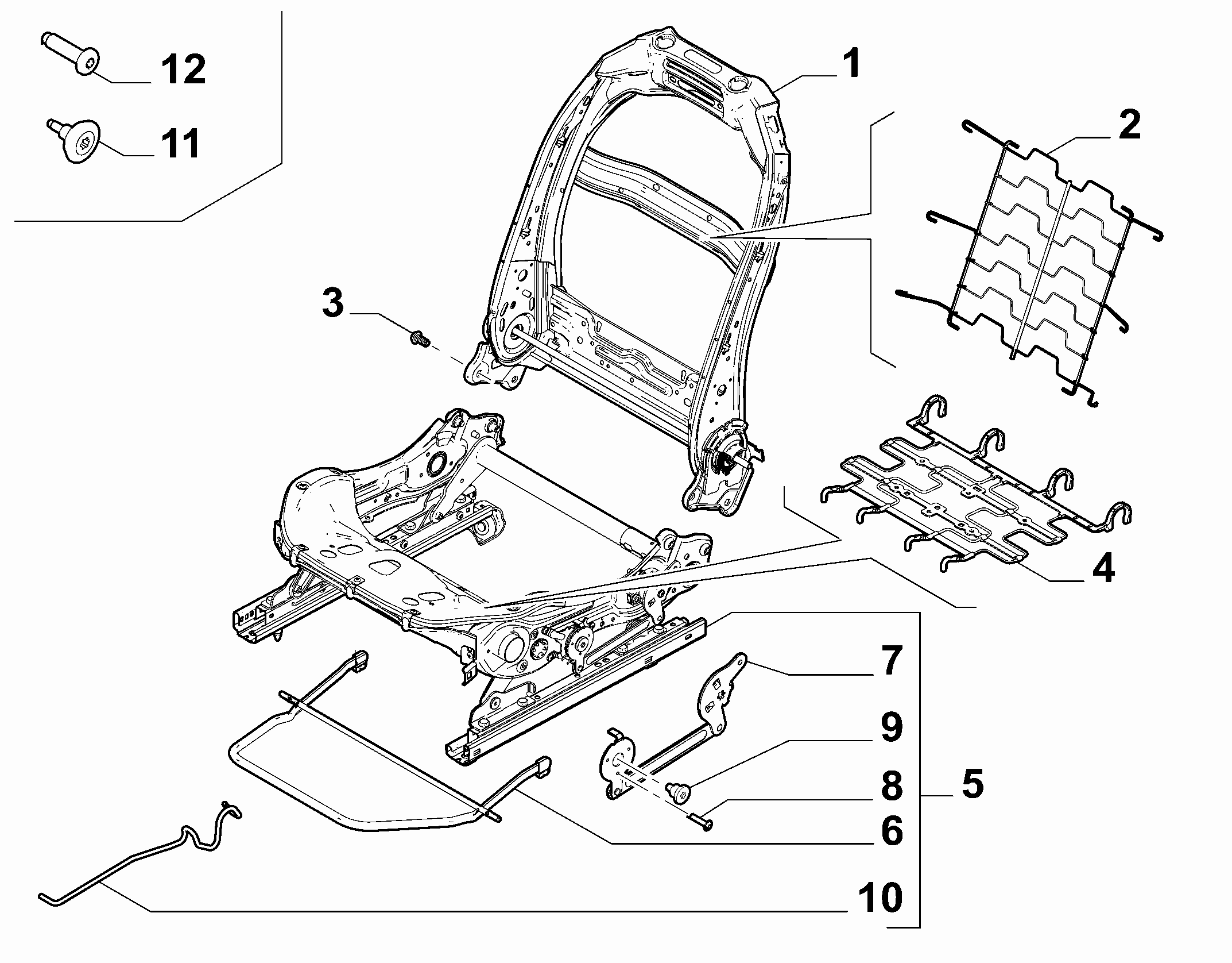 70601-021 DRIVER SEAT FRAMES