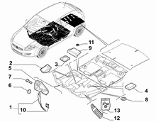70521-030 PASSENGER COMPARTMENT MAT FASTENERS AND ACCESSORIES