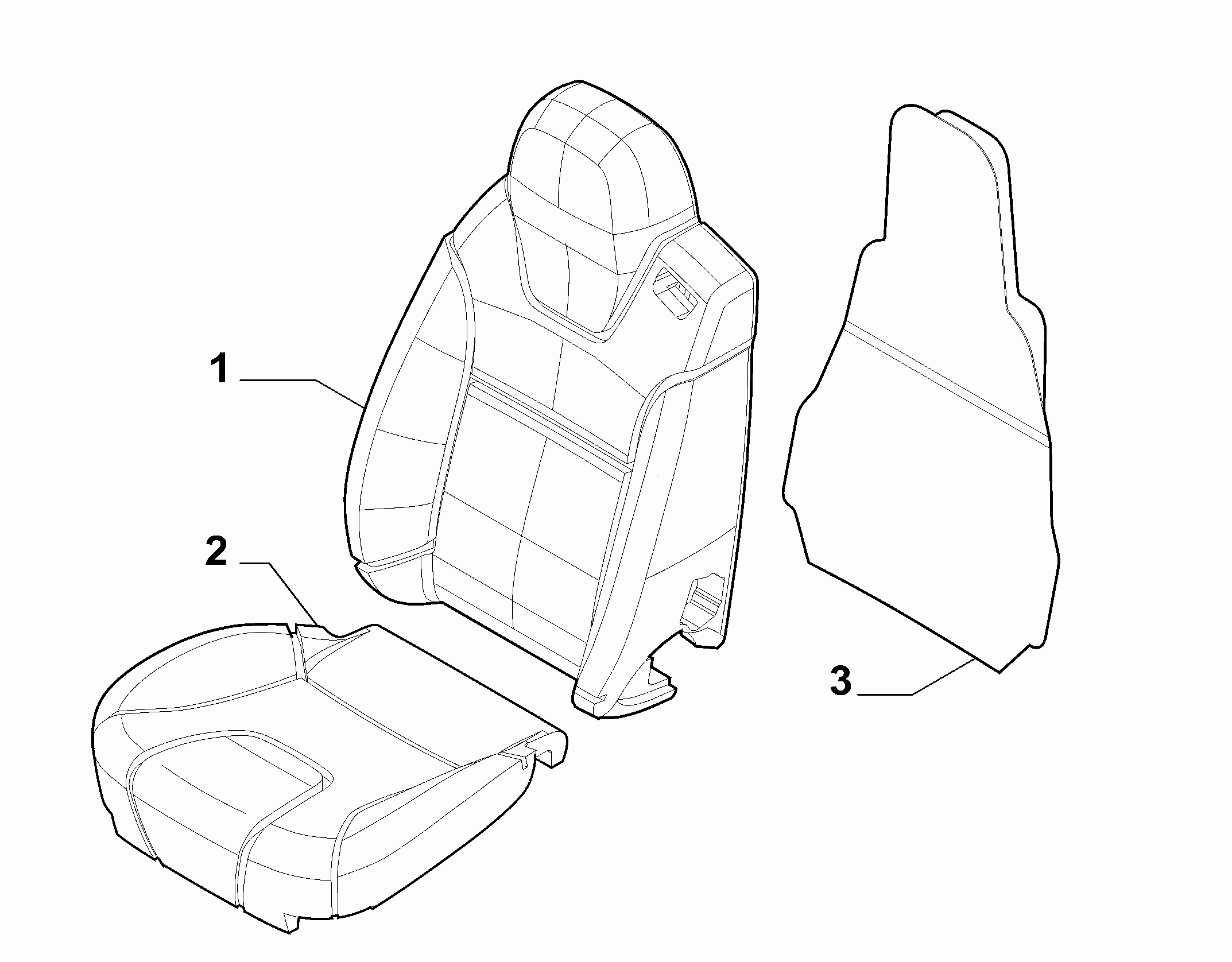 70601-011 DRIVER SEAT CUSHIONS