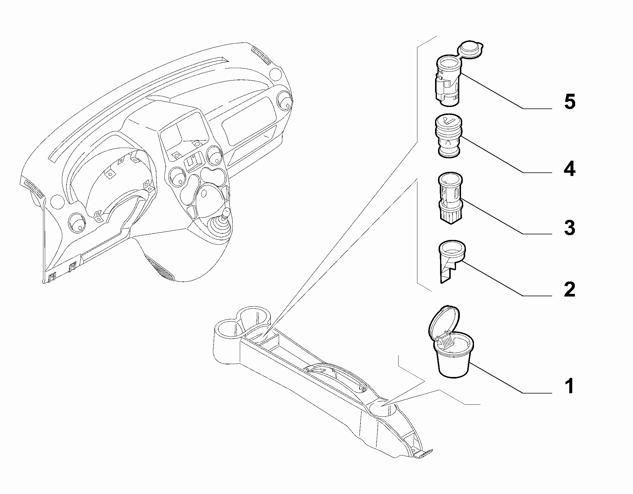 70504-030 ASHTRAY AND ACCESSORIES