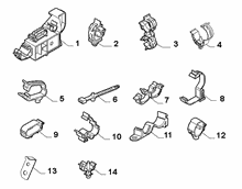 55527-010 CABLE SET FIXINGS