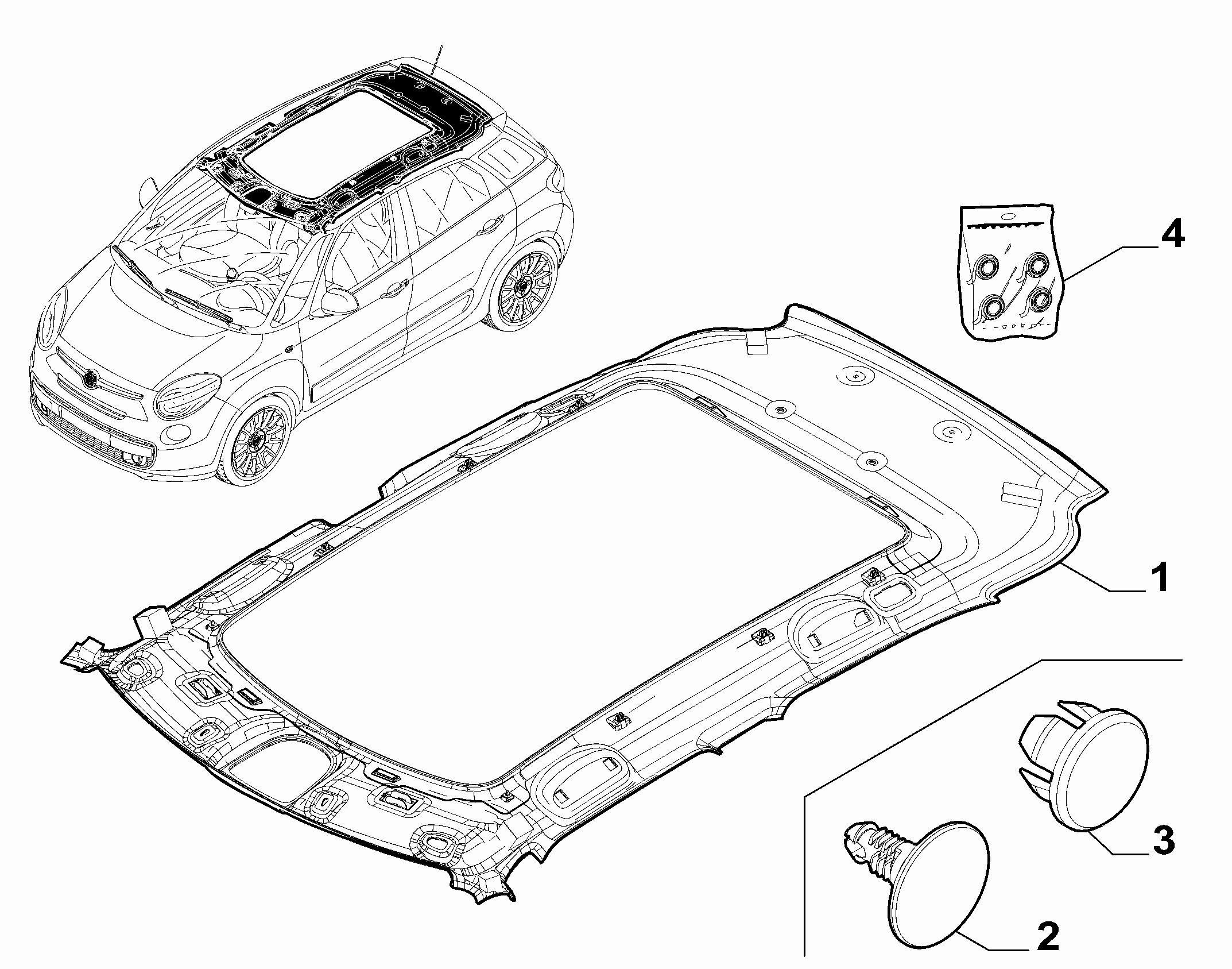 70523-010 INTERNAL ROOF LINING