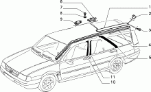70712/01 НАРУЖНЫЕ НАКЛАДКИ И УПЛОТНИТЕЛИ