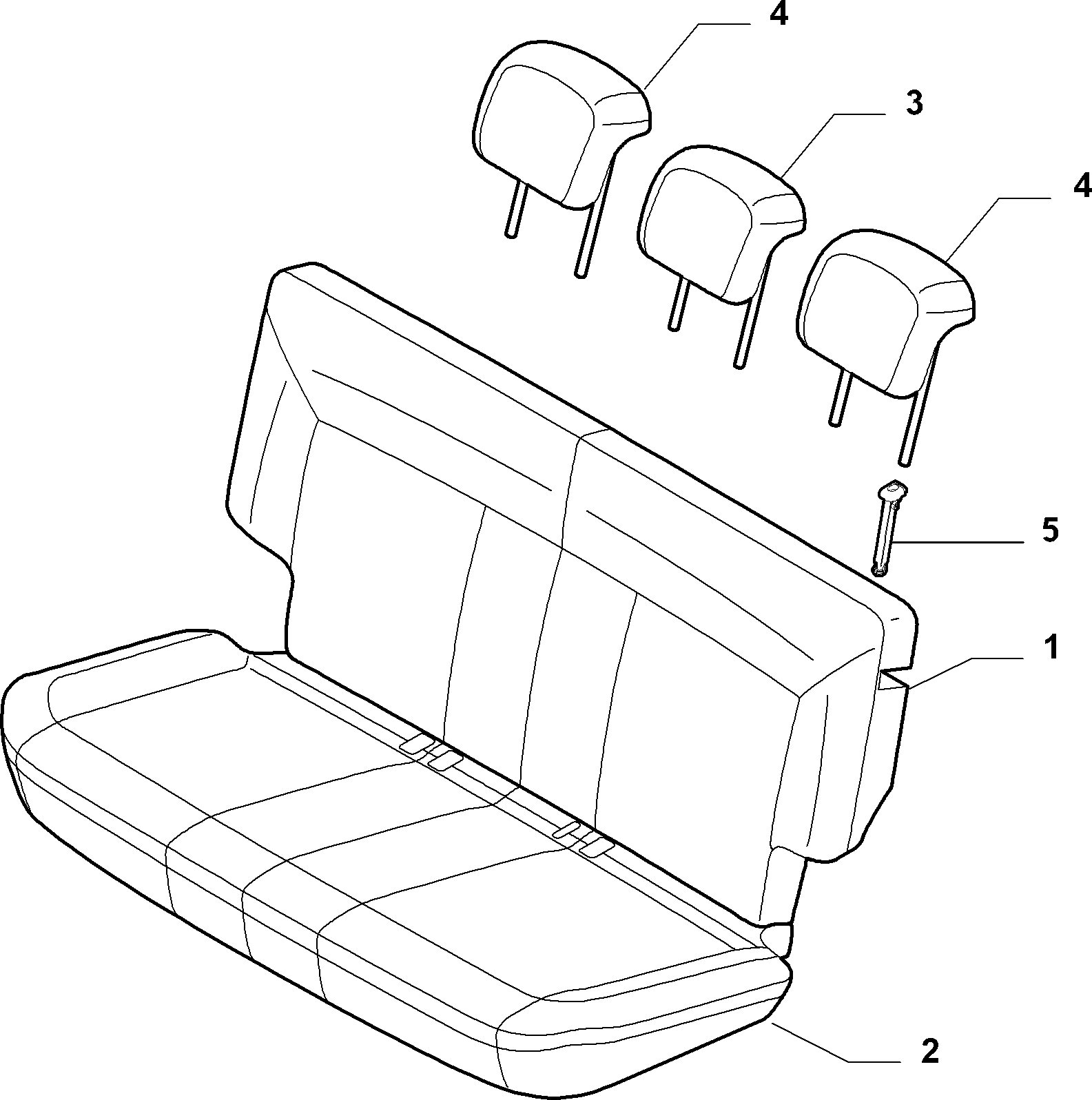 70613/00 REAR SEAT