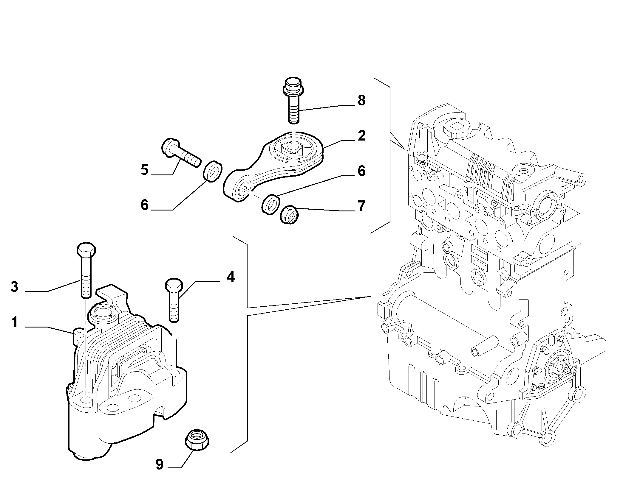10002-010 ENGINE INLET SCREW ANCHOR AND TENSION ROD SUSPENSION