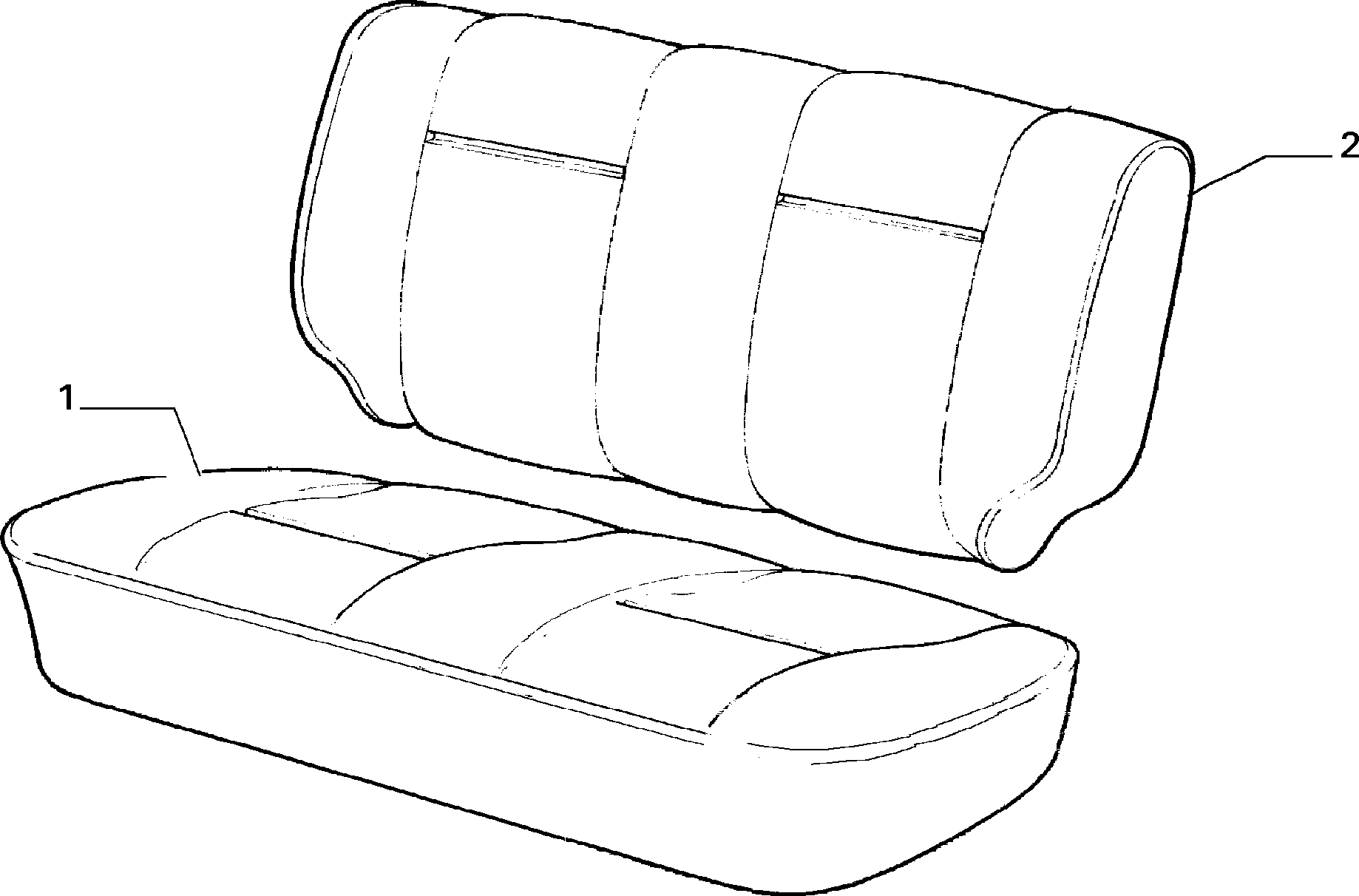 70615/00 REAR SEAT LINING