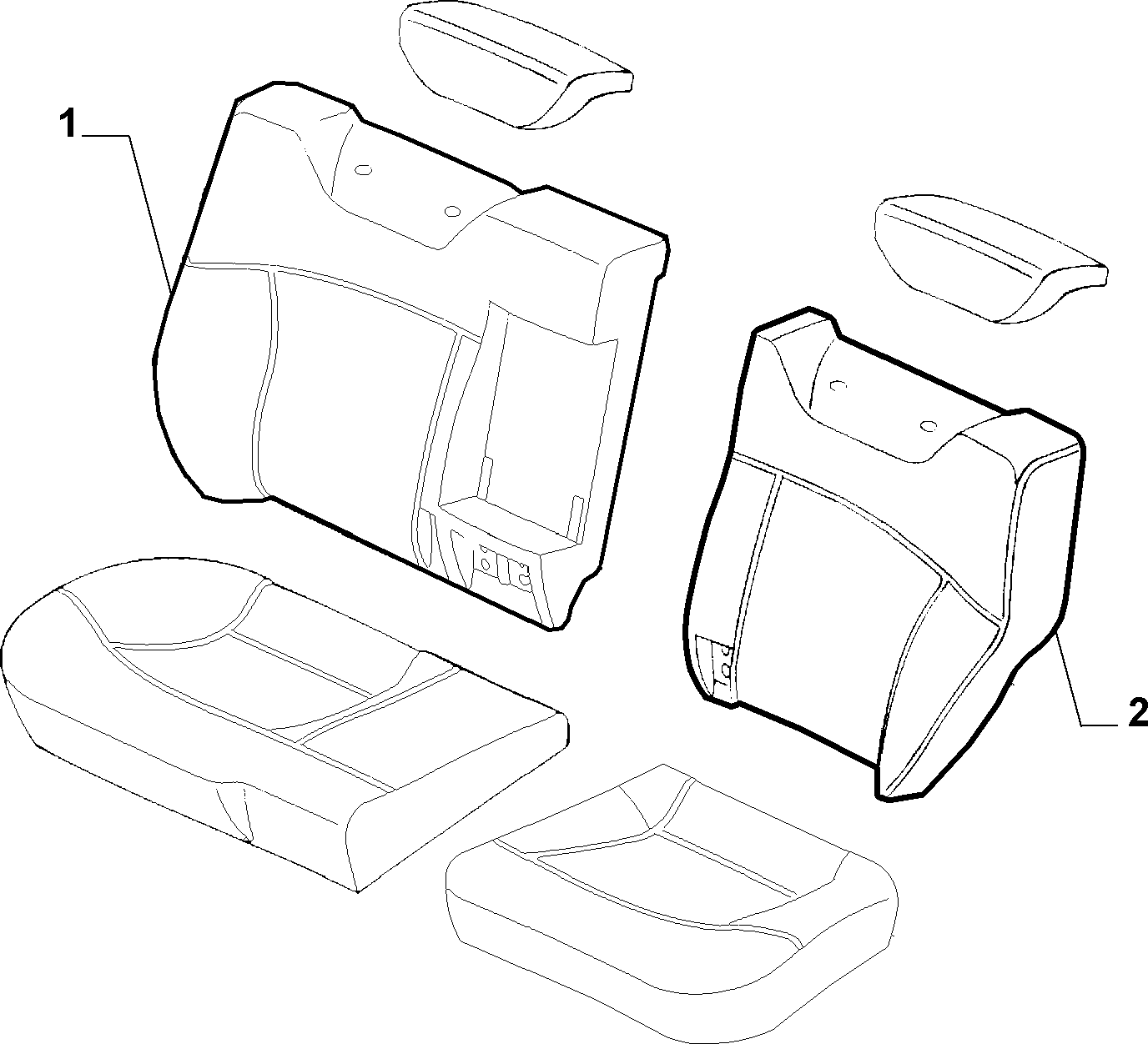 70615/01 REAR SEAT LINING
