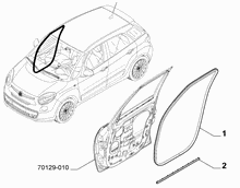70129-080 FRONT DOOR RING GASKET