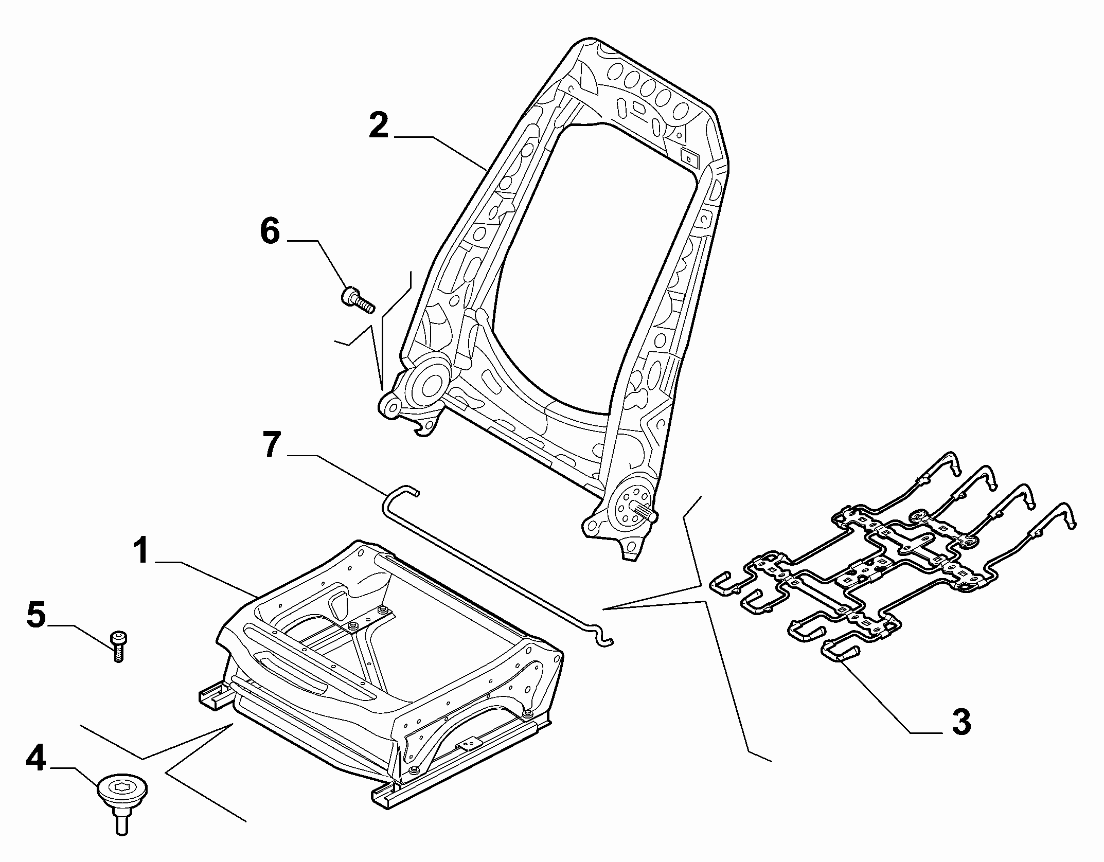 70601-020 FRONT SEAT FRAME