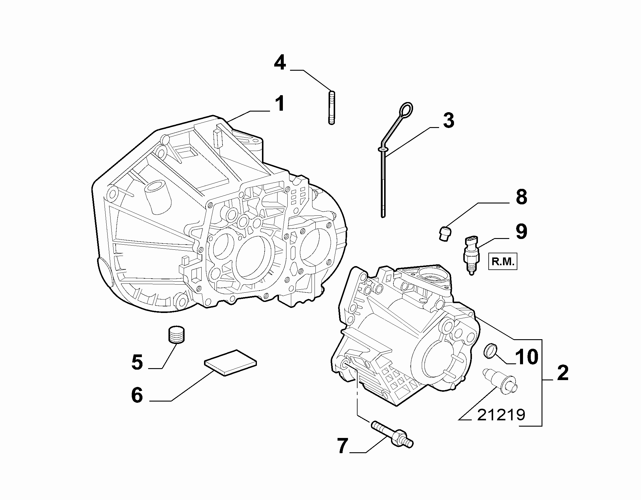 21207-010 GEARING AND STUD JOINTING