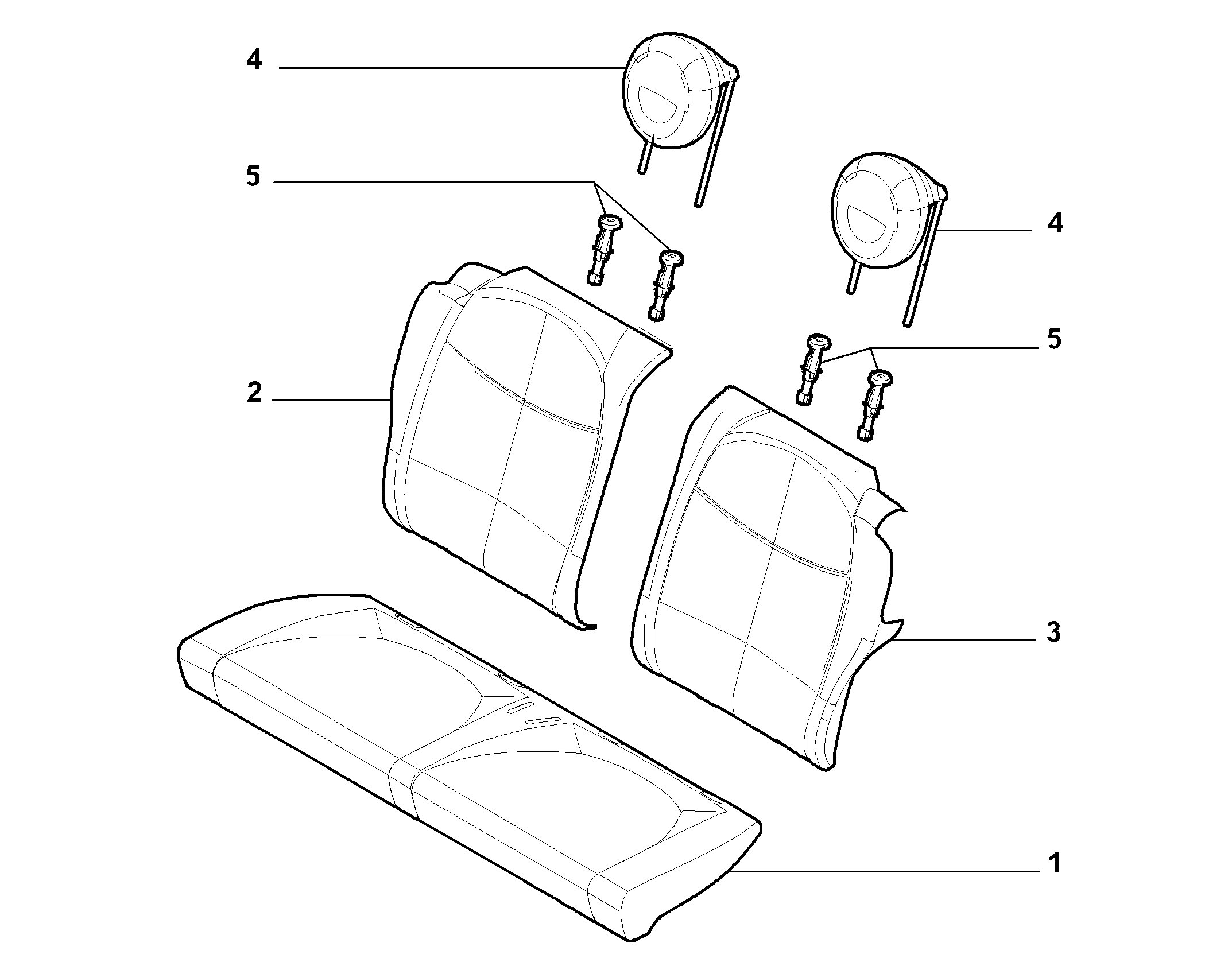 70615/06 REAR SEAT LINING