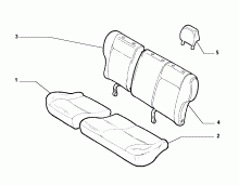 70615/10 REAR SEAT LINING