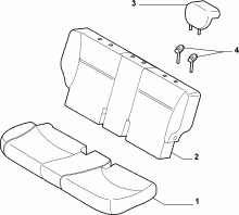 70615/00 REAR SEAT LINING