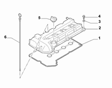 10101-030 CYLINDER HEAD AND GASKET COVERS