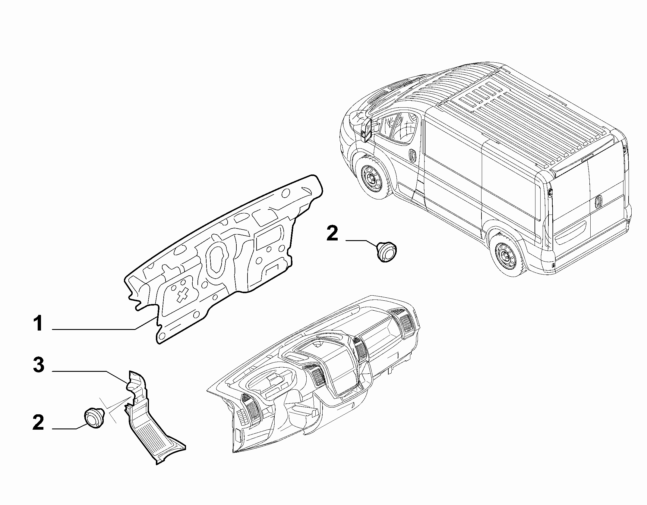 70522-020 PASSENGER COMPARTMENT INSULATION AND PADDING