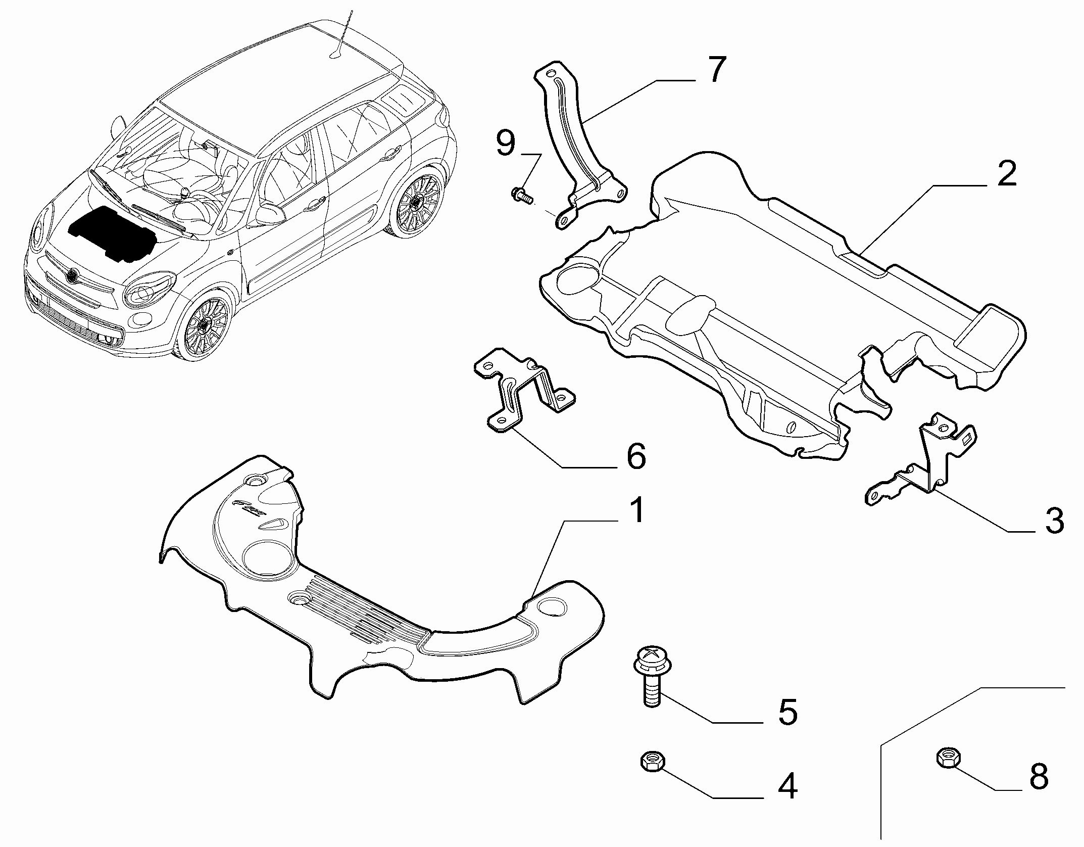 38115-040 ENGINE COVER