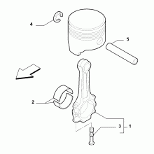 10105-010 COUPLING RODS AND HALF BEARINGS