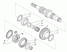 21215-025 ALTERNATIVE MANIFOLD GEAR SHAFT