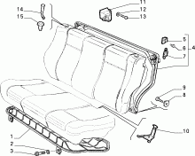 70613/00 REAR SEAT 