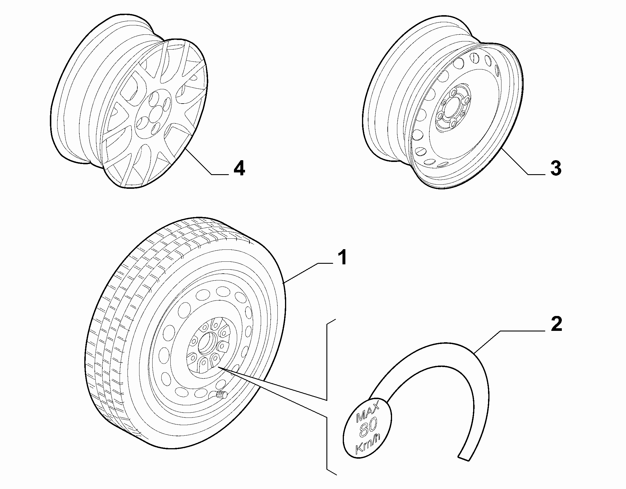 44316-030 SPARE WHEEL