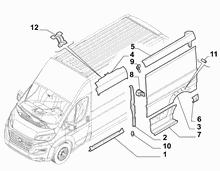 70020-040 OUTER SIDE PANEL FOR COMMERCIAL VEHICLES