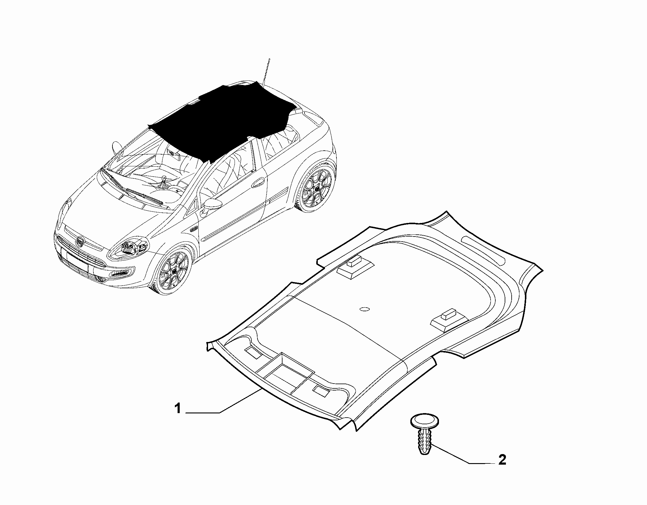 70523-010 INTERNAL ROOF LINING