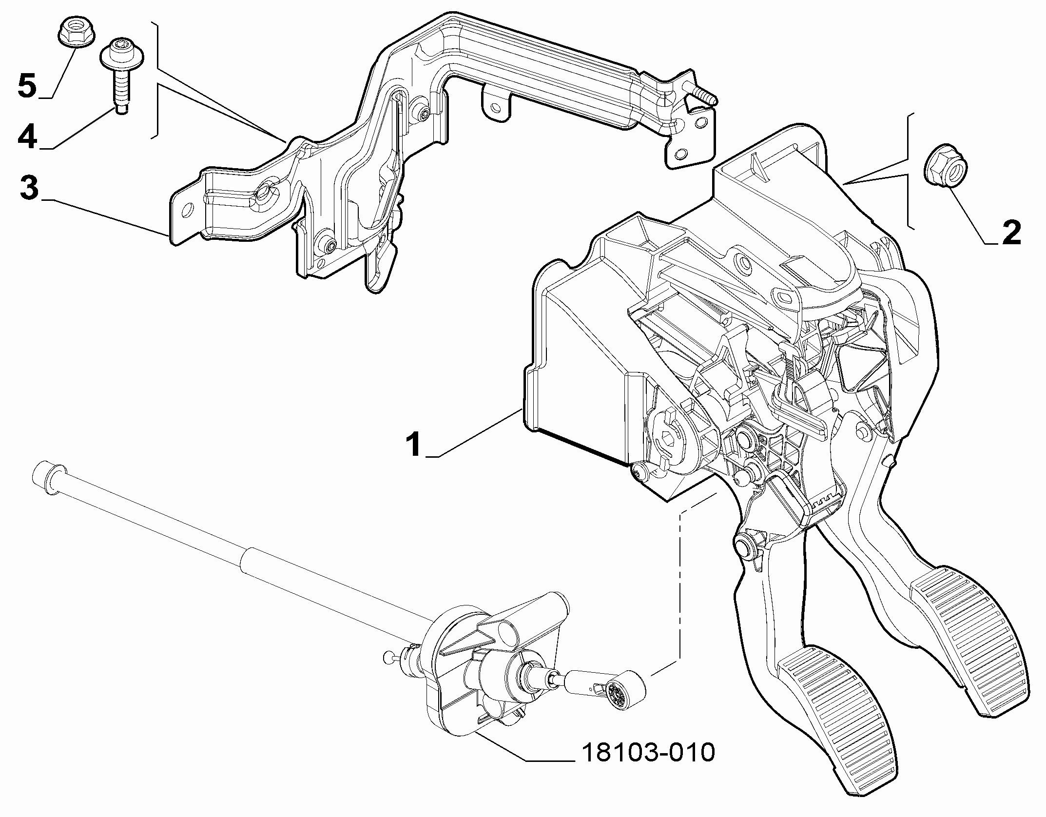 33101-010 RUDDER BAR
