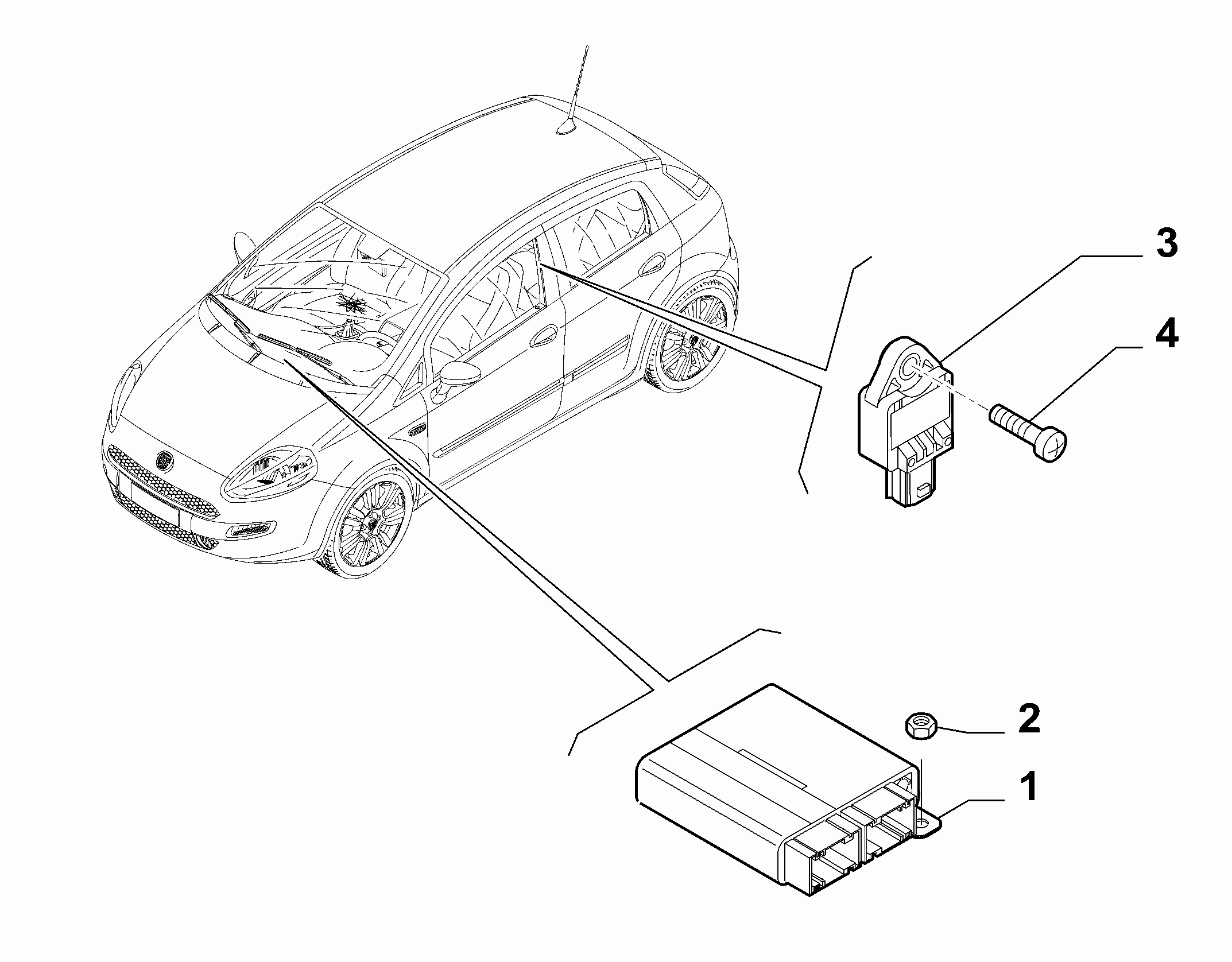 55508-070 REMOTE CONTROL AIRBAG SENSOR