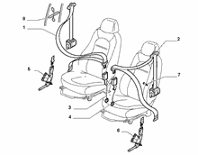 70527-010 FRONT SEAT BELTS