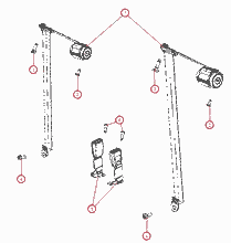 70527-020 REAR SEAT BELTS