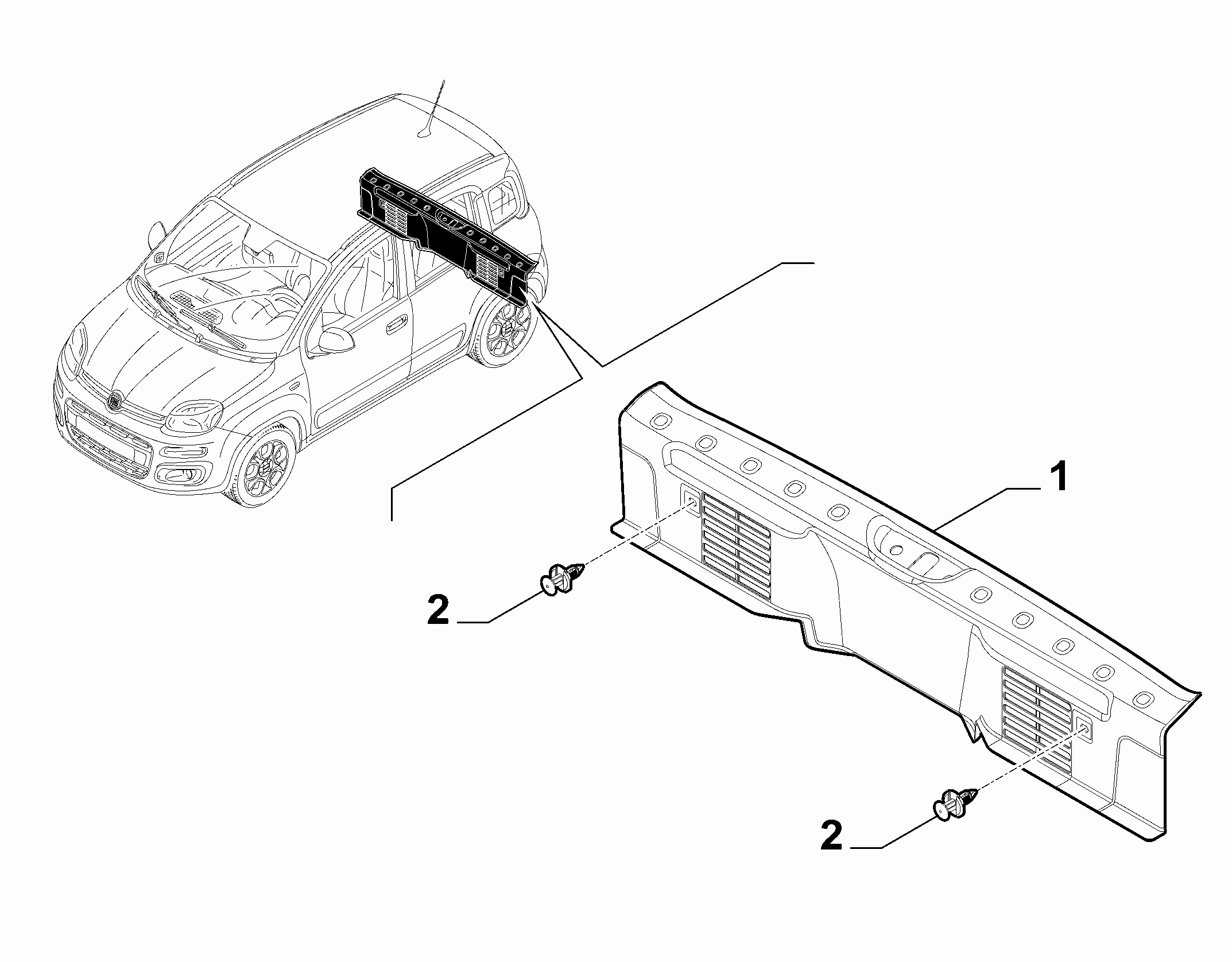 70526-020 REAR TRUNK INTERNAL LINING