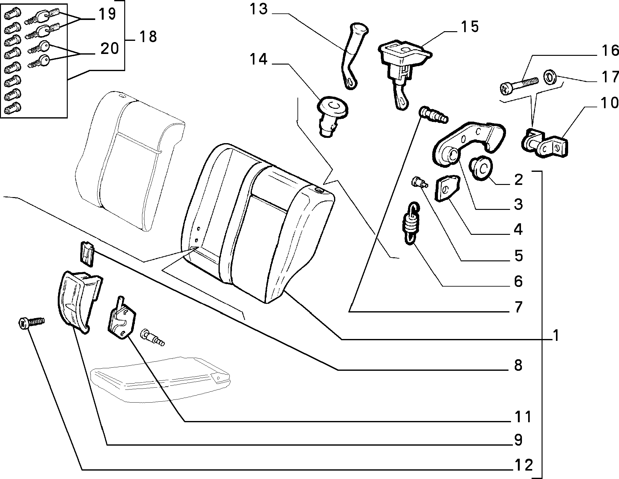 70613/02 REAR SEAT