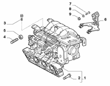 10255-010 INTAKE MANIFOLD AND BUTTERFLY CLIPS